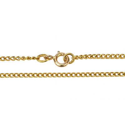 Gold curb chain - 73 cm