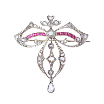 Belle Époque Austro-Hungarian brooch / pendant