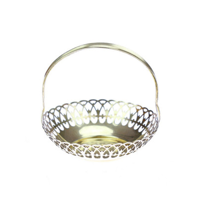 Silver decorative basket