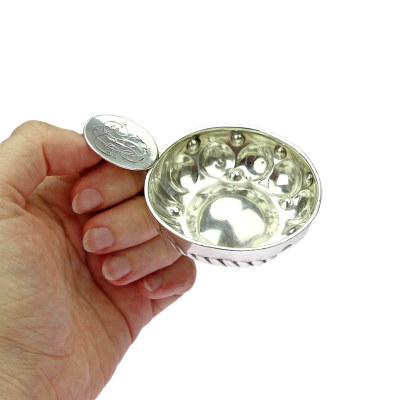 Stříbrný degustační pohárek na víno - Francie