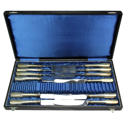 Stříbrné příbory pro 6 osob - Rakousko-Uhersko