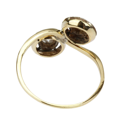 Prvorepublikový prsten s diamantovými routami