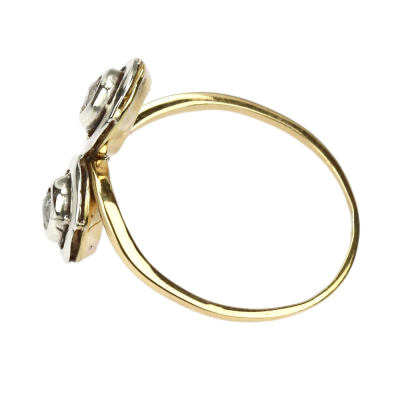 Prvorepublikový prsten s diamantovými routami