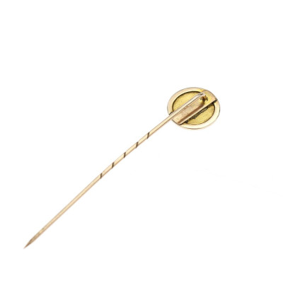 Gold stick pin with Bohemian garnets