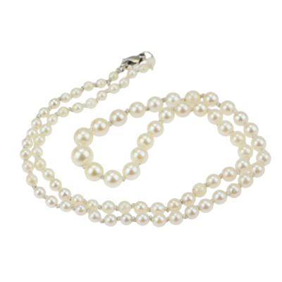 String of pearls with gold clasp