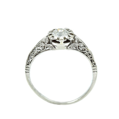 Zlatý prsten s diamantem 0,62 ct