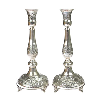 Velké stříbrné svícny