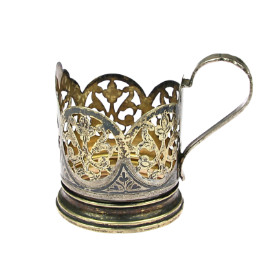 Stříbrná montáž na sklenice