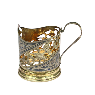 Stříbrná montáž na sklenice