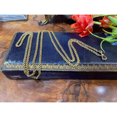 Long gold chain - 119 cm