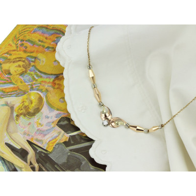 Art deco náhrdelník s briliantem 0,178 ct