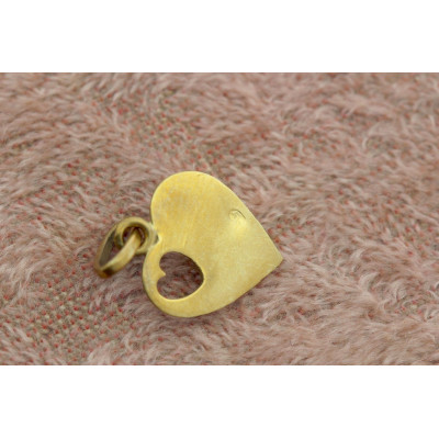 Malý zlatý přívěsek - srdce