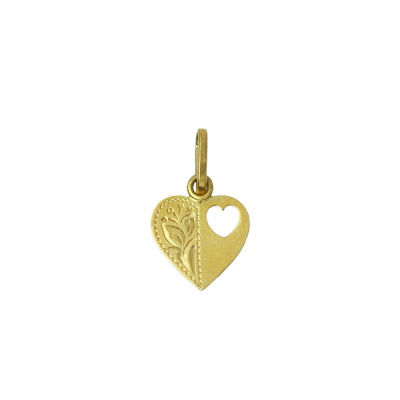 Small gold pendant - heart