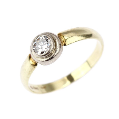 0,40 ct diamond gold ring