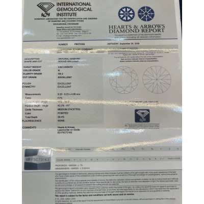 Diamantový přívěsek na řetízku – 2,02 ct