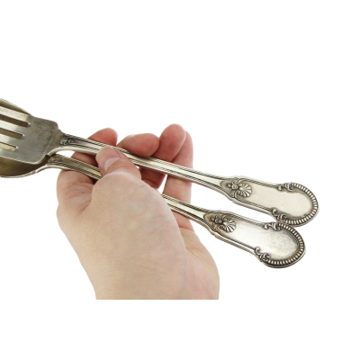 Stříbrný servírovací příbor (25,5 cm) - Belgie, Delheid Frères