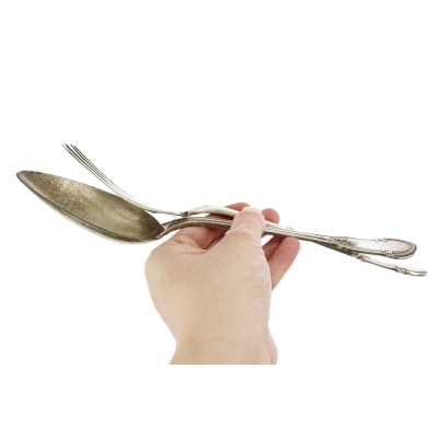 Stříbrný servírovací příbor (25,5 cm) - Belgie, Delheid Frères