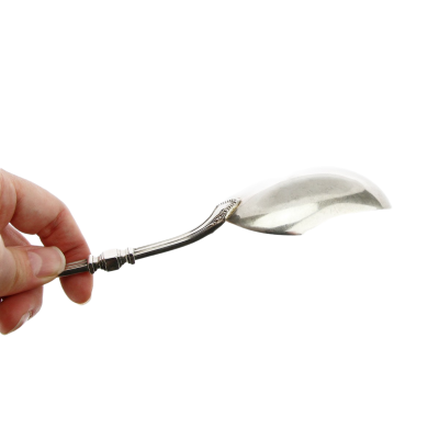 Silver serving spoon (24,5 cm) – Belgium, Delheid Frères