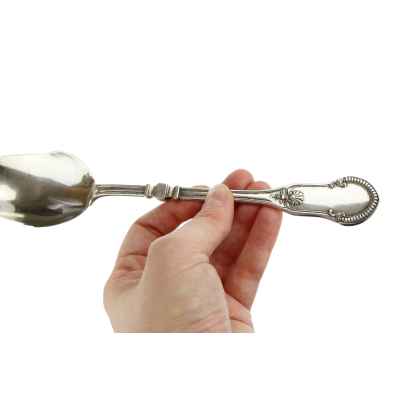Silver serving spoon (24,5 cm) – Belgium, Delheid Frères