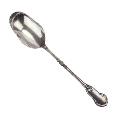Silver serving spoon (24,5 cm) – Belgium, Delheid Frères