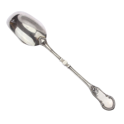Stříbrná servírovací lžíce - Belgie, Delheid Frères