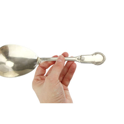 Silver serving spoon (23,5 cm) – Belgium, Delheid Frères