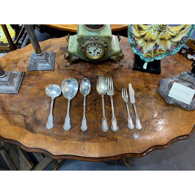 Silver serving spoon (23,5 cm) – Belgium, Delheid Frères