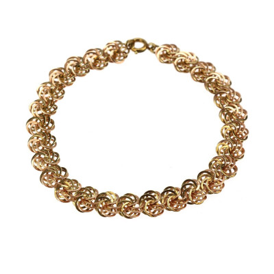 Two-tone gold bracelet – 20.5 cm