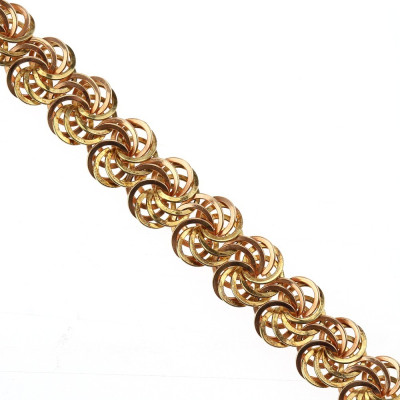 Two-tone gold bracelet – 20.5 cm