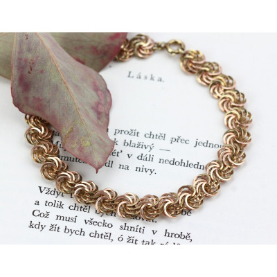 Náramek z dvojího zlata – 20,5 cm