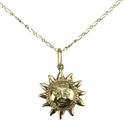 Gold chain with pendant