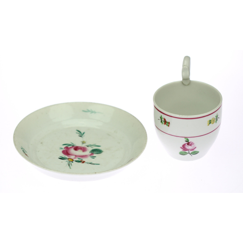 Porcelain cup with saucer