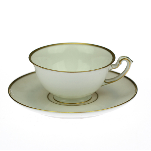 Art-deco cup with saucer -...