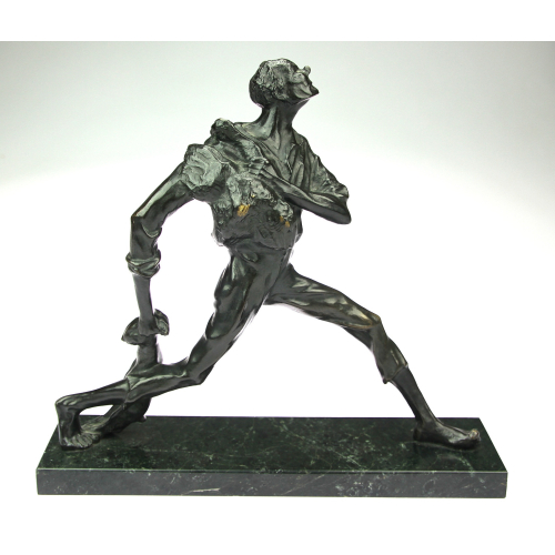 Bronze statue of a thief