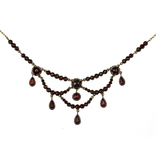Garnet necklace - 1880