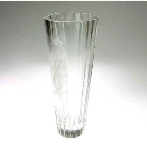 Skleněná váza - L. J. Gr.