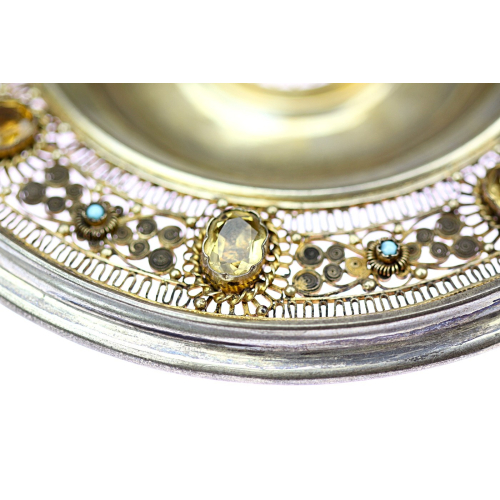 Filigránový pohárek s talířkem