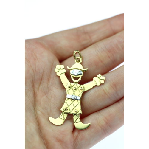 Zlatý náhrdelník s pierotem - 51 cm