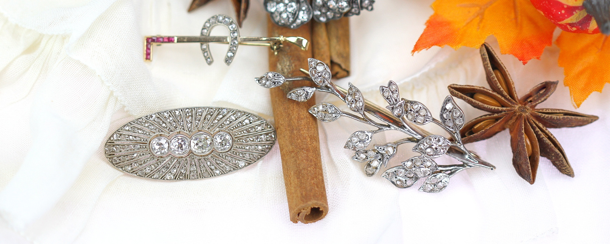 How about pinning on a brooch?